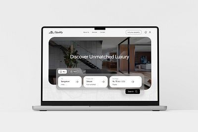 Opulify - Real Estate Website Landing Page Design landing page ui ui design user interface ux web design website