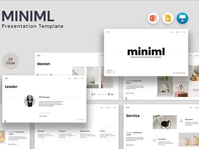 Miniml Presentation Template modern