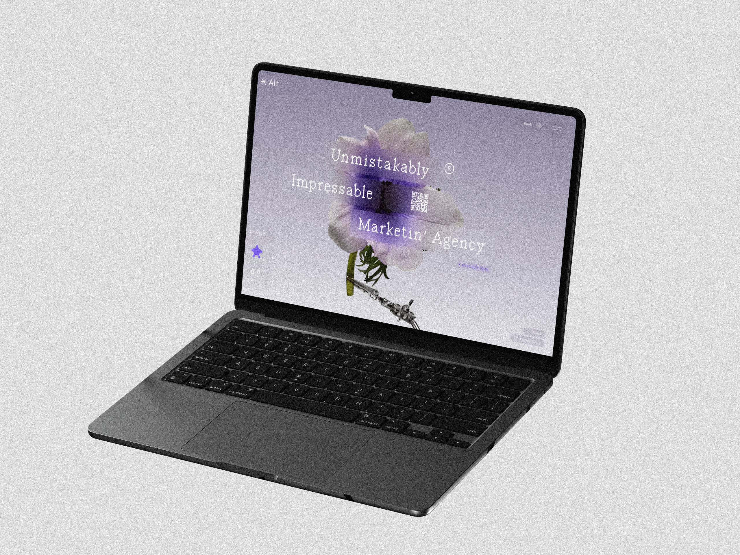 marketing agency landing \ alt 2024 2025 awsmd clean gray landing page marketing agency modern qr saas simple website