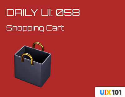 Daily UI: #058 | Shopping Cart | #UIX101 058 dailyui figma mobile app shopping cart ui design uix101 user experience user interface