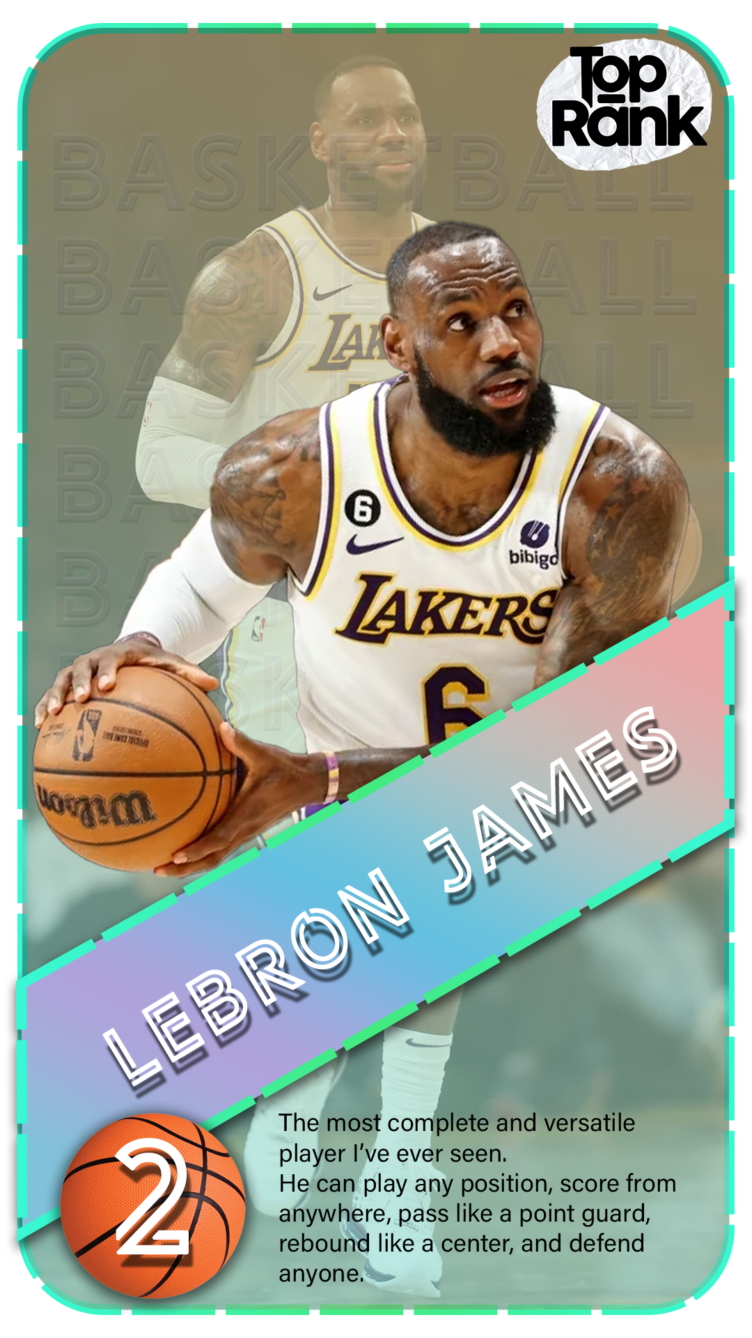Top 5 Men's All time BasketBall Best Players branding card design design gaming caard graphic design motion graphics