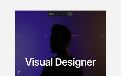 Winston minimal portfolio ui webdesign website