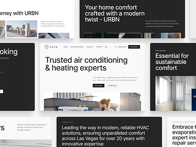 🥶 Air Conditioning Website air conditioning animation booking system graphic design mansory grid multi page website ui ux website