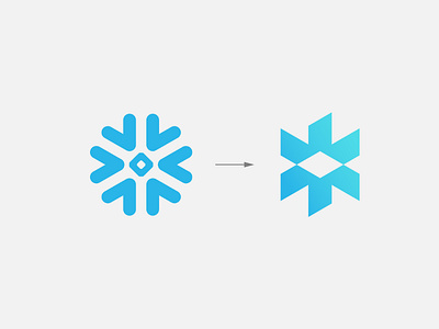 The Snowflake Logo Redesign. ai analytics asterisk blue clean design data data integration data warehousing geometric innovation innovative logo design logo redesign minimalist security simplicity snowflake technology visual identity weekly warm up