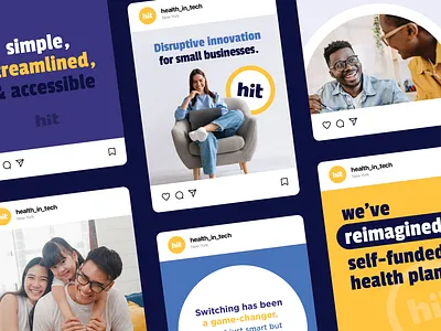 Social Branding branding campaign circles design digital grid healthcare innovation layout purple quote social social media system title typography web yellow