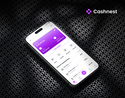 Cashnest - Fintech mobile app design banking case study clean creative figma finance app financial app finpay fintech minimal mobile app mobile first moder ui ui design uiux design user friendly ux ux design visual design