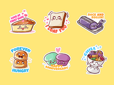 Goldilocks Viber Stickers branding cute art design food graphic design illustration typography vector