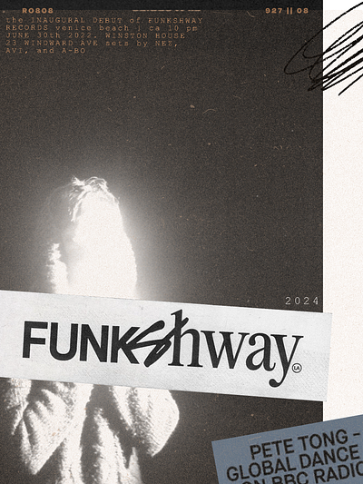 Funkshway Release Party Event Poster branding design edm graphic design illustration illustrator music photoshop streetwear