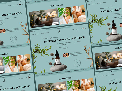 🌿 Natural Skincare Solutions - Beauty Solution Landing Page 💆‍ beauty beauty landing page beauty wix template beautysolution cleandesign creativedesign landing page design landingpagedesign mobile app design naturalskincare productdesign skin skin care skin care landing page skincaredesign ui design uiuxdesign ux webdesign wix template
