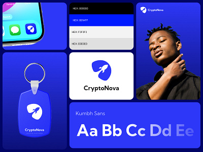 CryptoNova Branding Kit app brand book brand kit branding colours concept crypto design graphic design illustration logo logotype typoghraphy ui