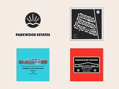 Parkwood Estates Eichler Homes community - custom artwork adobe illustrator architecture custom logo design mockup house drawing icon icon design illustration logo map map design map illustration mid century modern minimalist plaque sign signage design vector vector art vector illustration