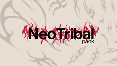 Neo Tribal Shape Pack aesthetic design graphic hardcore icons metal neo neo tribal pack shape tribal vectors y2k