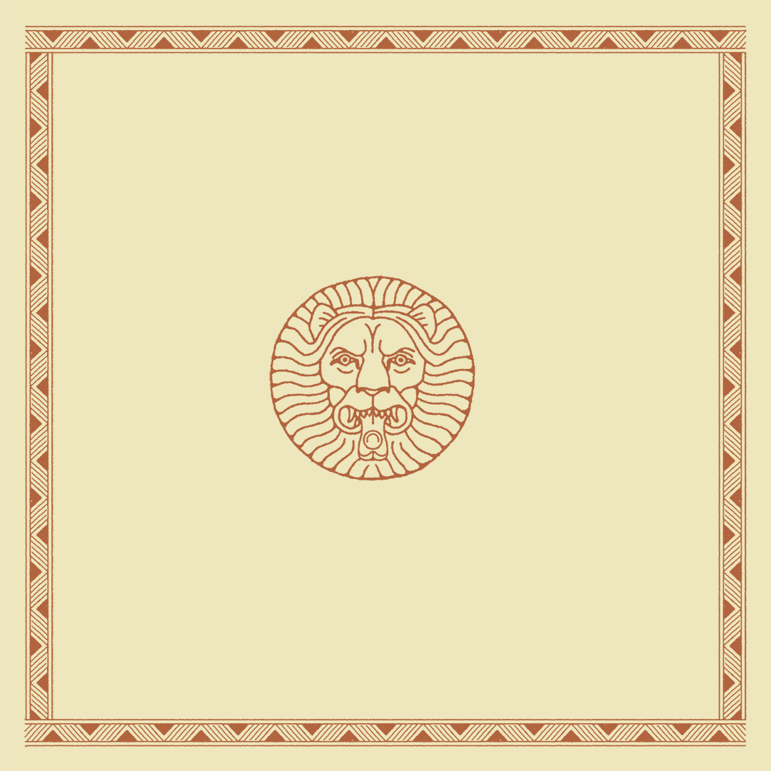 The Lion's Share branding graphic design illust illustration jungle lion logo safari tropical vintage