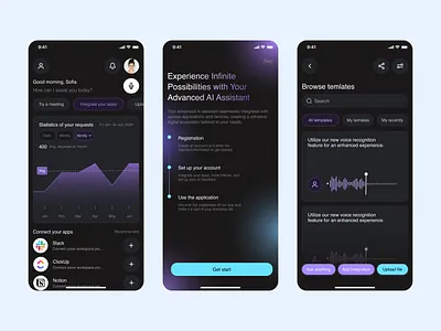 AI Mobile App app branding design figma illustration logo ui ux web xd