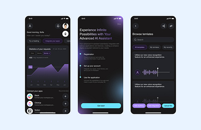 AI Mobile App app branding design figma illustration logo ui ux web xd