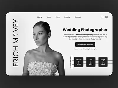 Wedding landing page design figma graphic design home landing page photo ui website wedding xd