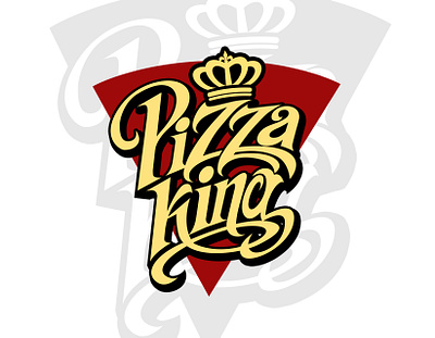 Pizza King artwork beer branding burger design graphic design hand lettering handlettering hipster illustration king lettering logo logotype pizza pizzeria restaurant sexy typography vector