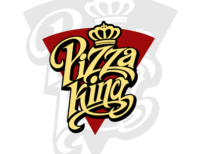 Pizza King artwork beer branding burger design food graphic design hand lettering handlettering hipster illustration king lettering logo logotype pizza pizzeria restaurant typography vector