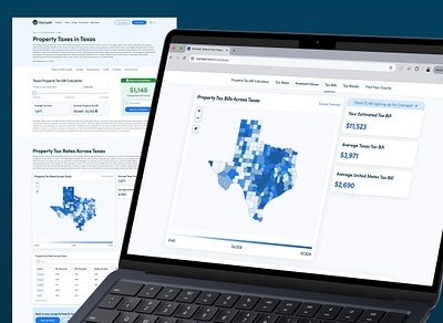 2,500+ AI Generated, Localized Property Tax Calculators calculator landing page product seo