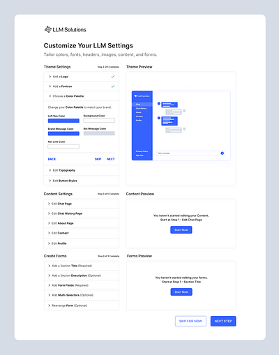 White Label LLM Site Builder ai ai builder bard bot chat bot chat gpt custom site large language model llm product design site builder ui ui design uiux ux white label