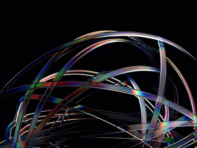 Futuristic background 3d abstract animation background blender branding connections design endless future futuristic iridescent lines loop network render science shape technology