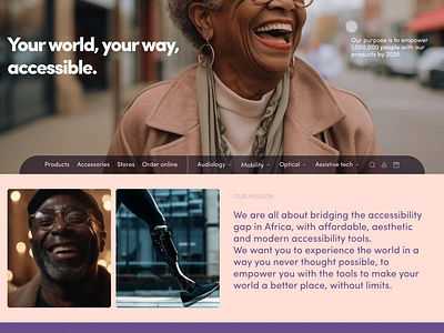 Catrina Landing page accessibility assistive design inclusion innovation kenya landingpage ui ux website