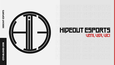 Hideout Esports branding esports graphic design logo