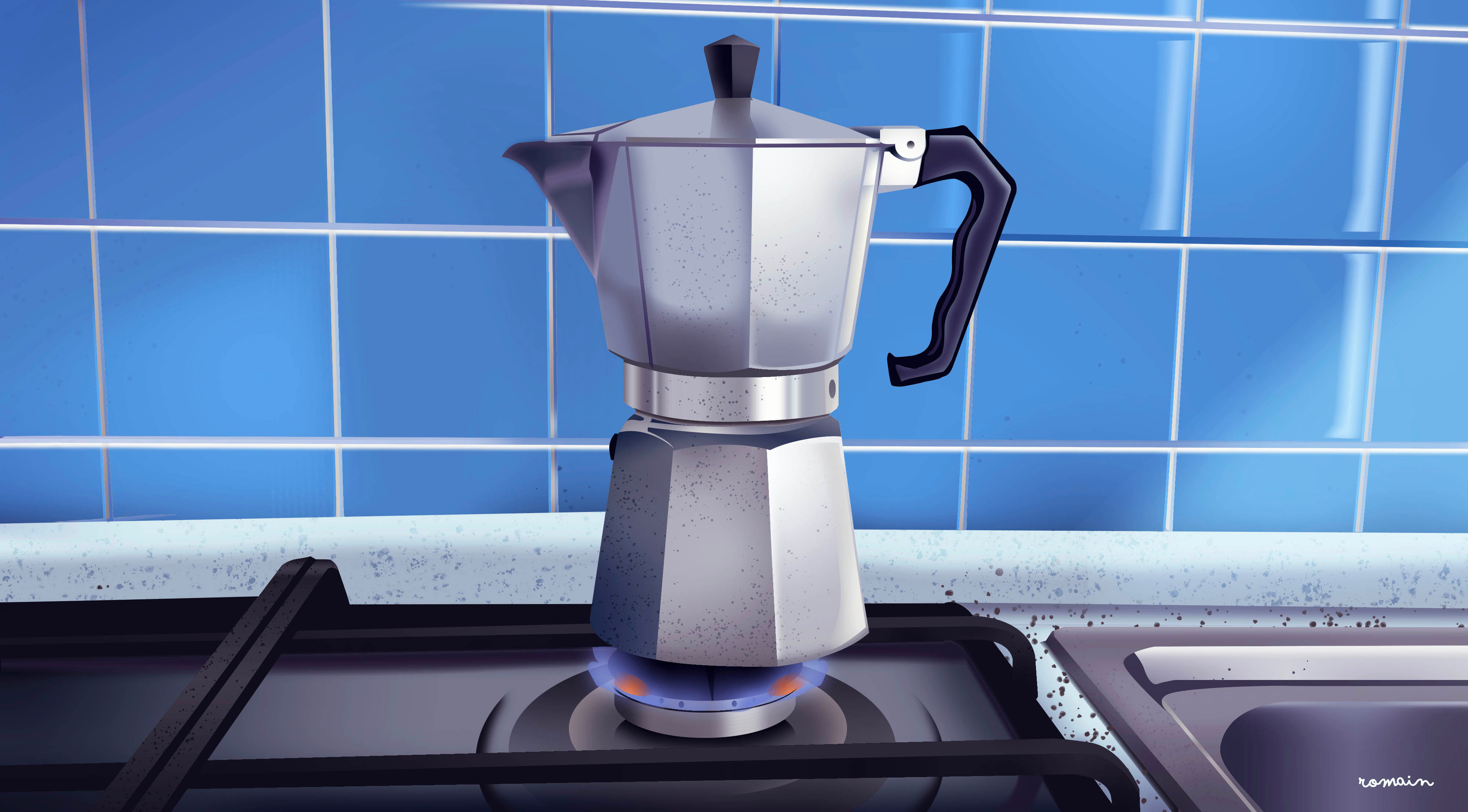 espresso ☕️🇮🇹 city coffea illustration italia italy light pause summer travel