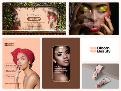 Bloom Beauty beauty brand identity brand identity design branding cosmetics design graphic design logo logo design makeup visual design visual identity design women