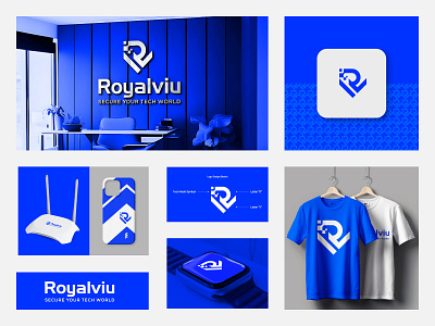 Royalviu Logo Design Project for Tech Company brand logo branding design graphic design logo logo design logo for tech company logoinspiration logotype tech logo technology logo