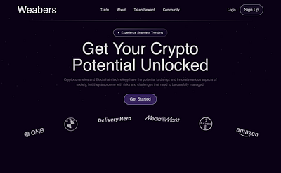 Crypto Startup Animated Landing Page 3d design animation branding crypto design illustration inspiration landing page motion graphics one page website ui ui design web3 webdesign webflow website design