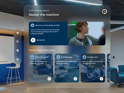 ODU ⏤ Education Spatial UI Concept ar education spatial design ui ux vision pro vr