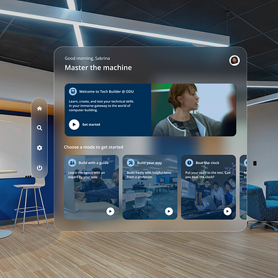 ODU ⏤ Education Spatial UI Concept ar education spatial design ui ux vision pro vr