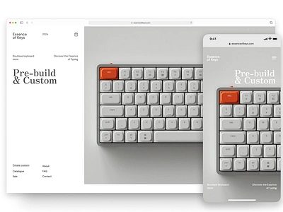 Essence of Keys | E-com branding ui
