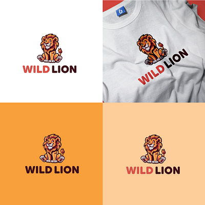 Wild Lion Logo 3d animation brand logo design graphic design illustration lion logo logo motion graphics ui wild lion logo