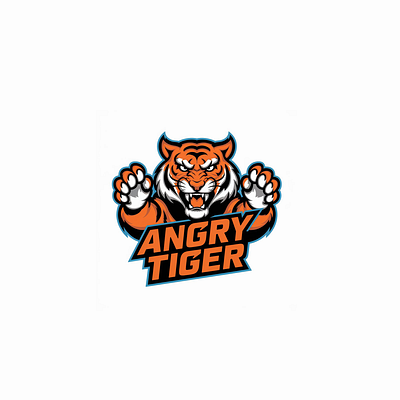 Angry tiger logo animation brand logo branding design graphic design illustration motion graphics tiger logo