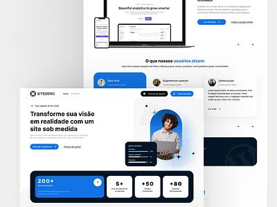 Agency Landing Page branding clean design design e commerce illustration logo ui ui ux user interface ux