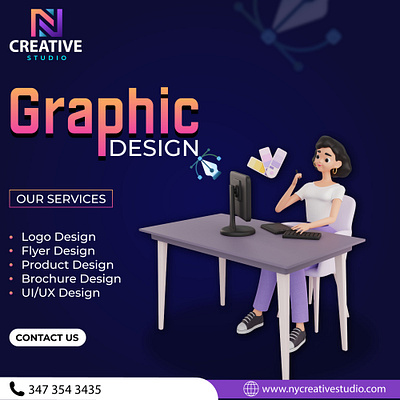 Discover the Art of Stunning Graphic Design branding brochures design graphic design illustration logo ny creative studio typography ui ux vector