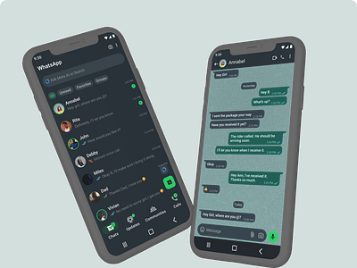 WhatsApp Chat UI app design ui ux