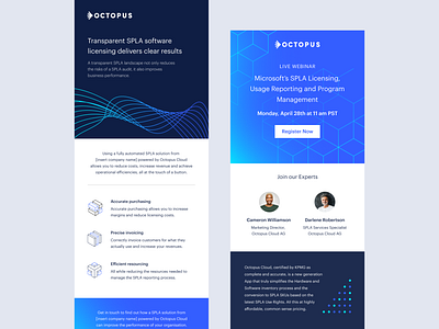 Email Design b2b clean colorfull email design email template minimalistic modern saas tech