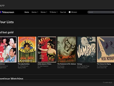 TV APP #025 branding dailyui logo ui