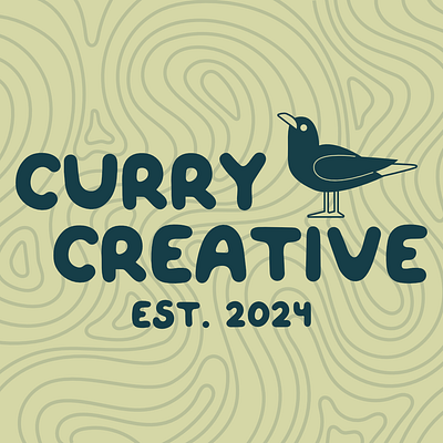 Curry Creative branding freelance graphic design logo new jersey personal brand personal logo seagull south jersey