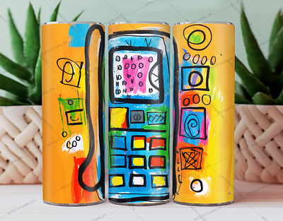 Phone Skinny Tumbler Wrap color image custom tumbler design illustration photography screen tumbler skinny tumbler smart tumbler sublimation touch tumbler tumbler design art tumbler sublimation tumbler warp vector art vector art tumbler waterslide tumbler