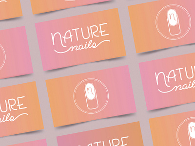Nature Nails adobe illustrator calligraphy calligraphy logo graphic design hand lettering lettering