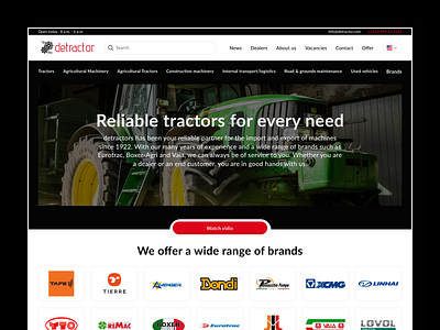 Detractor - Web Design Concept tractor tractorwebdesign web design concept webdesign