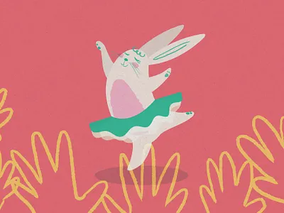 Dancing bunny bunny dancing digitalart illustration musicvideo
