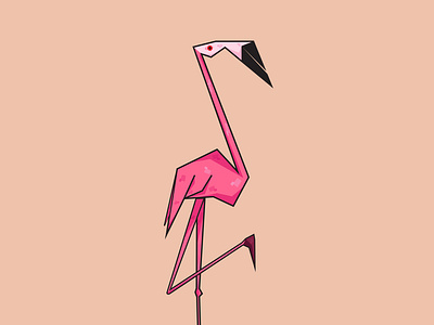 Flamingo Illustration drawing flamingo grapic design illustration print design vector