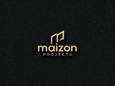 Minimalist logo for a company "maizon project" company logo line art logo brand logo design minimalist logo monogram logo