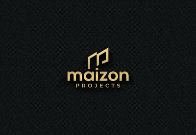 Minimalist logo for a company "maizon project" company logo line art logo brand logo design minimalist logo monogram logo