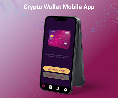 Crypto Wallet Mobile App Design bitcoin blockchain crypto wallet crypto wallet mobile app digital currency figma design illustration logo mobile app design prototype splash screens trading app ui ui ux design uiux user experie user experience user interface wireframe